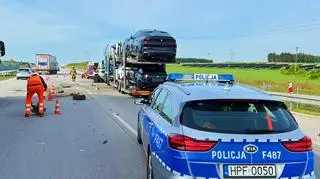 Wypadek na autostradzie A1