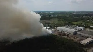 Dym był widoczny z daleka