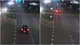 Potrącenie pijanej pieszej na pasach