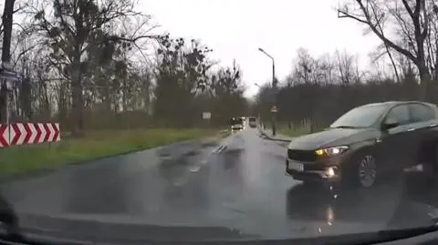 Nie zatrzymał się przed znakiem STOP