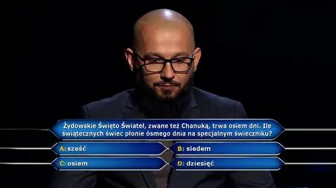 W "Milionerach" padło pytanie za milion. Gracz zaryzykował i odpowiedział