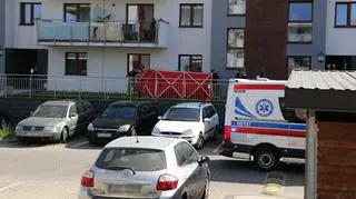 Spadochroniarz spadł na teren osiedla w Elblągu