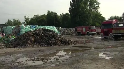 Pożar odpadów w Skawinie opanowany