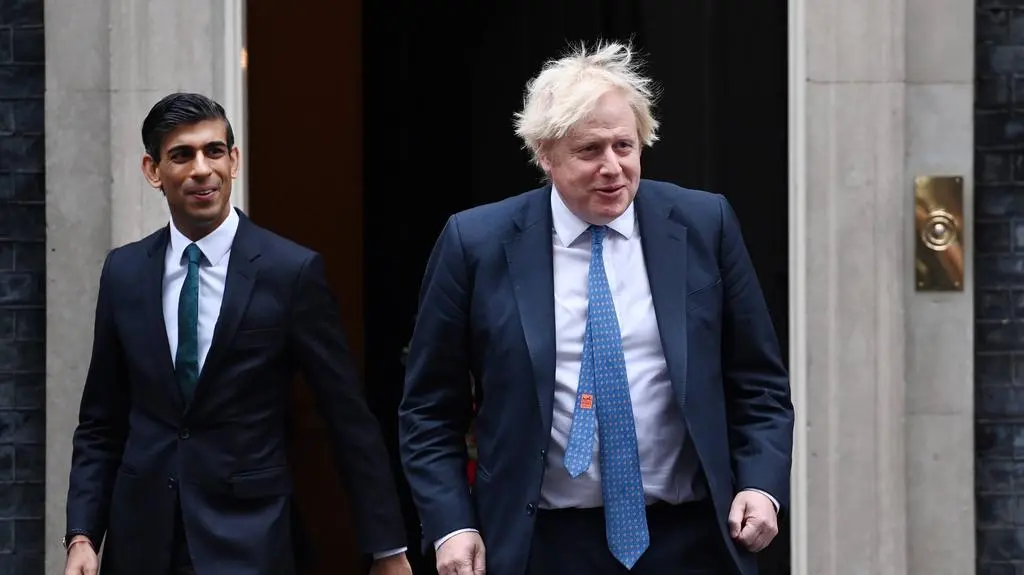 Boris Johnson i Rishi Sunak	