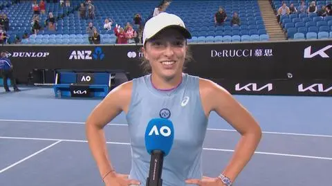 Świątek zdążyła podziękować. Za chwilę kibice zostali wyproszeni