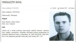 Policjanci poszukują "Świętego" 