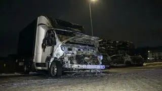 Pożar samochodów w Gdańsku