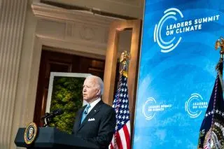 Joe Biden podczas szczytu klimatycznego
