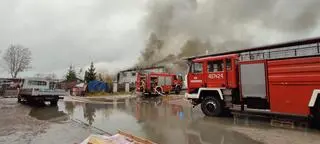 Pożar wybuchł w niedzielę w Białogardzie