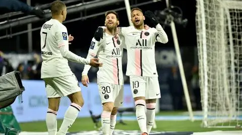 Neymar i Mbappe z hat-trickami, historyczny wyczyn Messiego