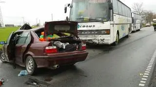 Pasażerowie autobusu nie ucierpieli