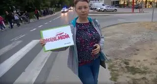 Mieszkańcy wsi Smolec zaprotestowali przeciwko ustawie anty-TVN