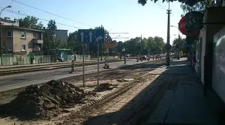 Przy skrzyżowaniu z ul