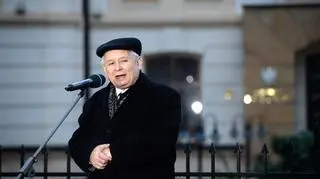 Przemówienie Jarosława Kaczyńskiego pod Trybunałem Konstytucyjnym