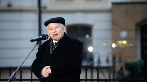 Przemówienie Jarosława Kaczyńskiego pod Trybunałem Konstytucyjnym