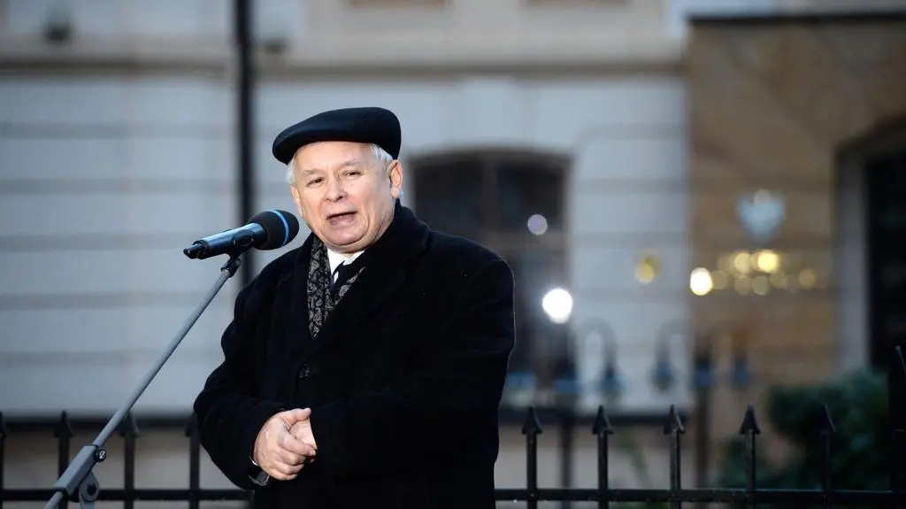 Przemówienie Jarosława Kaczyńskiego pod Trybunałem Konstytucyjnym