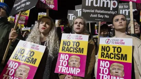 Nie dla rasizmu nie dla Trumpa. Protesty w europejskich stolicach