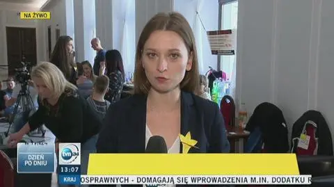 Protest opiekunów niepełnosprawnych w Sejmie