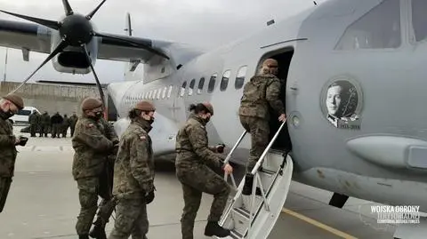 Z lotniska Poznań-Krzesiny w piątkowe przedpołudnie wyleciała do Dover 30-osobowa grupa zadaniowa polskich żołnierzy