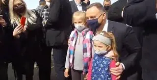 Prezydent Andrzej Duda podczas spotkania z wyborcami w Garwolinie