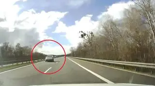 Jechał pod prąd autostradą A6, szuka go policja