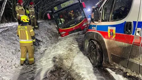 Wypadek autobusu pod Zgierzem