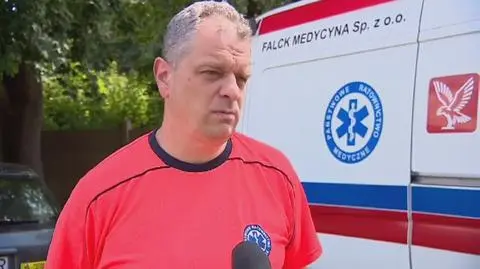 Pijany pacjent próbował zniszczyć wnętrze karetki