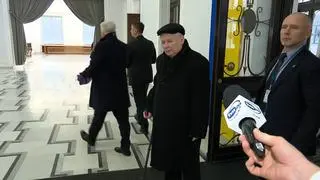 Jarosław Kaczyński w piątek w Sejmie