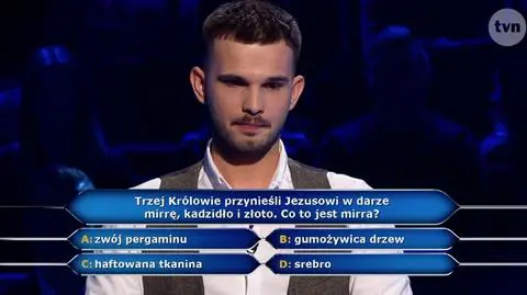 Co to jest mirra? Pytanie z "Milionerów" za 40 tysięcy złotych