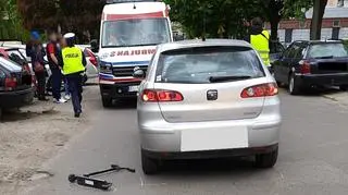 14-latka zderzyła się z samochodem