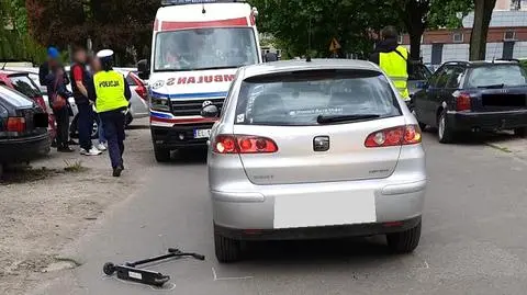 14-latka zderzyła się z samochodem