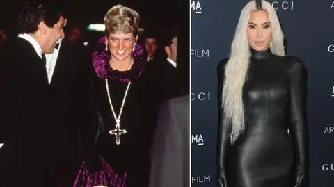 Kim Kardashian wylicytowała zawieszkę noszoną przez księżną Dianę