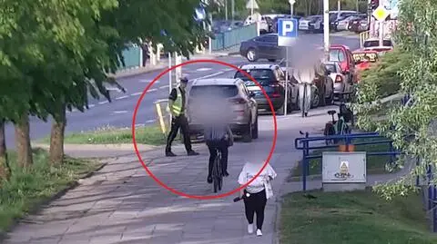 Pijany rowerzysta zatrzymany przez policjantów 