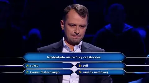 Pytanie w "Milionerach" o budowę nukleotydu