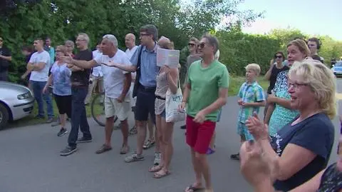 Protest przed domem Frasyniuka
