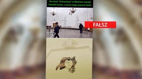 A spod tynku wyjrzał Stalin... Nie, takiego "objawienia" w moskiewskim metrze nie było