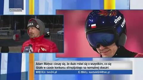 Małysz o konkursie na średniej skoczni w Pjongczangu