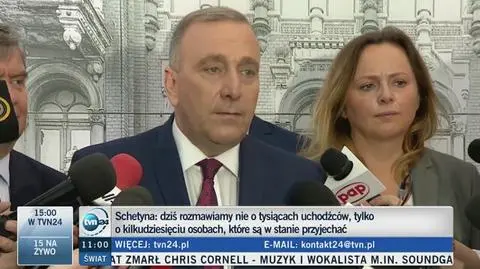 Schetyna: uchodźców przyjmie rząd Szydło PO nie będzie musiała