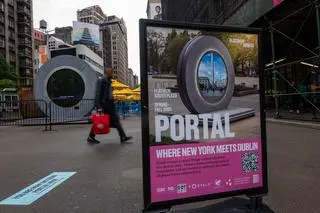 "Portal" między Nowym Jorkiem a Dublinem został zamknięty 