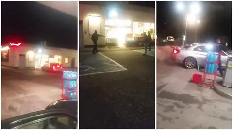 Kobieta zdemolowała stację benzynową