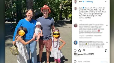 Mark Zuckerberg zakrył na Instagramie twarze swoich dzieci