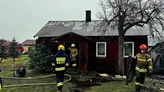 Tragiczny pożar w miejscowości Strzelcew pod Łowiczem