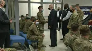 Joe Biden na lotnisku Rzeszów-Jasionka