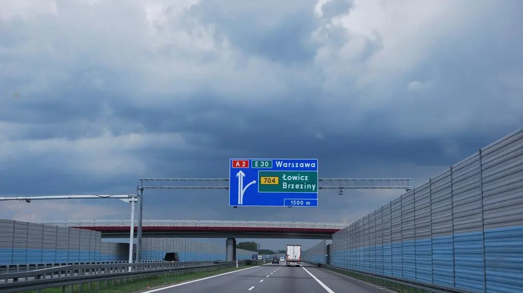 Utrudnienia na autostradzie A2  w okolicach węzła Zgierz potrwają do połowy lipca 