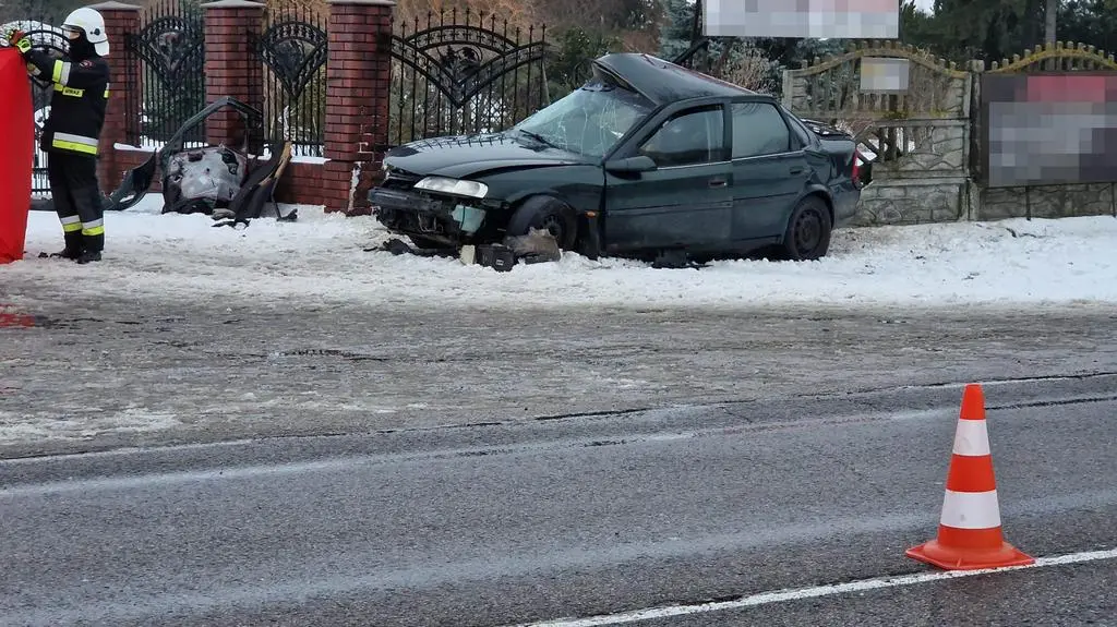 Wypadek w Skarżynie