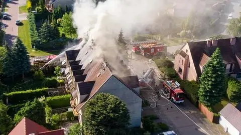 Pożar budynku wielorodzinnego w Śremie