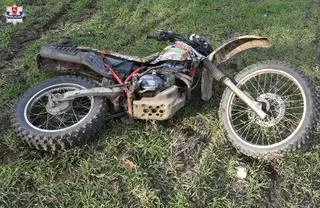 Motocykl był niezarejestrowany i nieubezpieczony