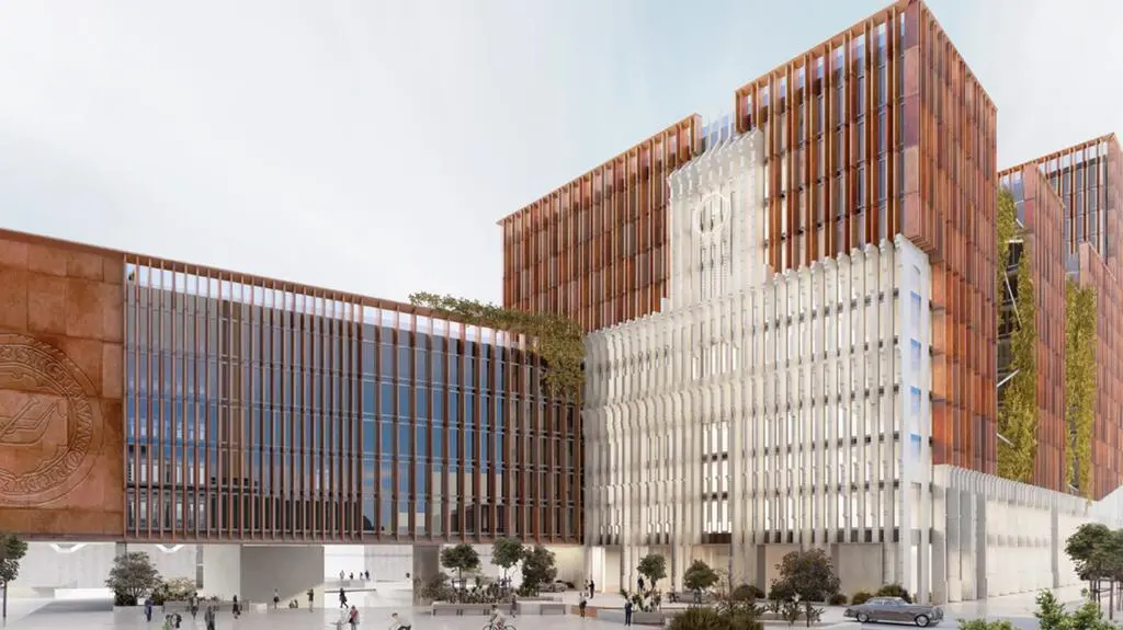 Wizualizacja gmachu, który miał stanąć w Nowym Centrum Łodzi