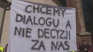 Protest w sprawie masterplanu dla Rybitw i Płaszowa