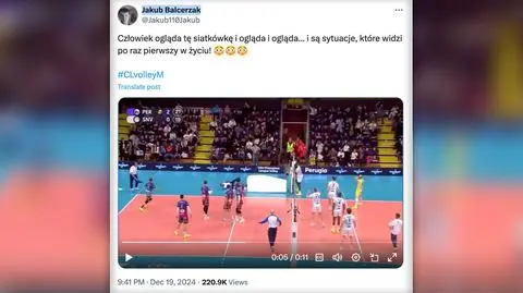 Siatkarz próbował dojść do piłki. Sędzia runął na ziemię z kilku metrów